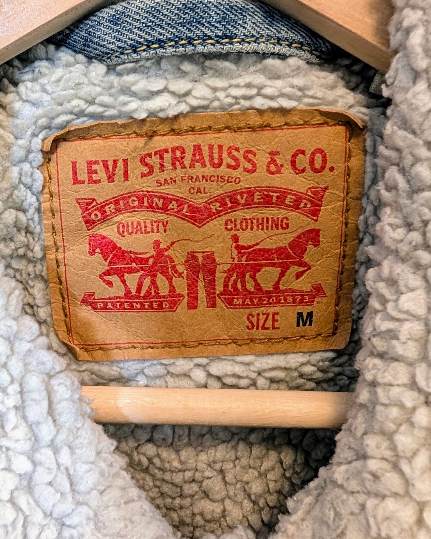 Levi's Sherpa Denim Jacket - Size M - Grade A
