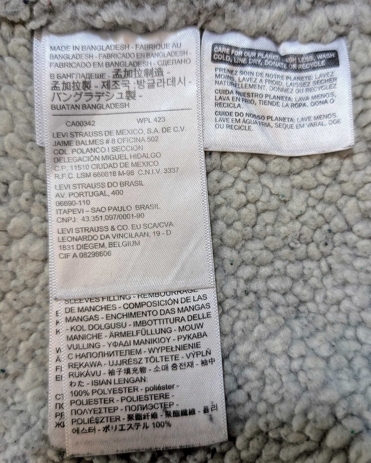 Levi's Sherpa Denim Jacket - Size M - Grade A