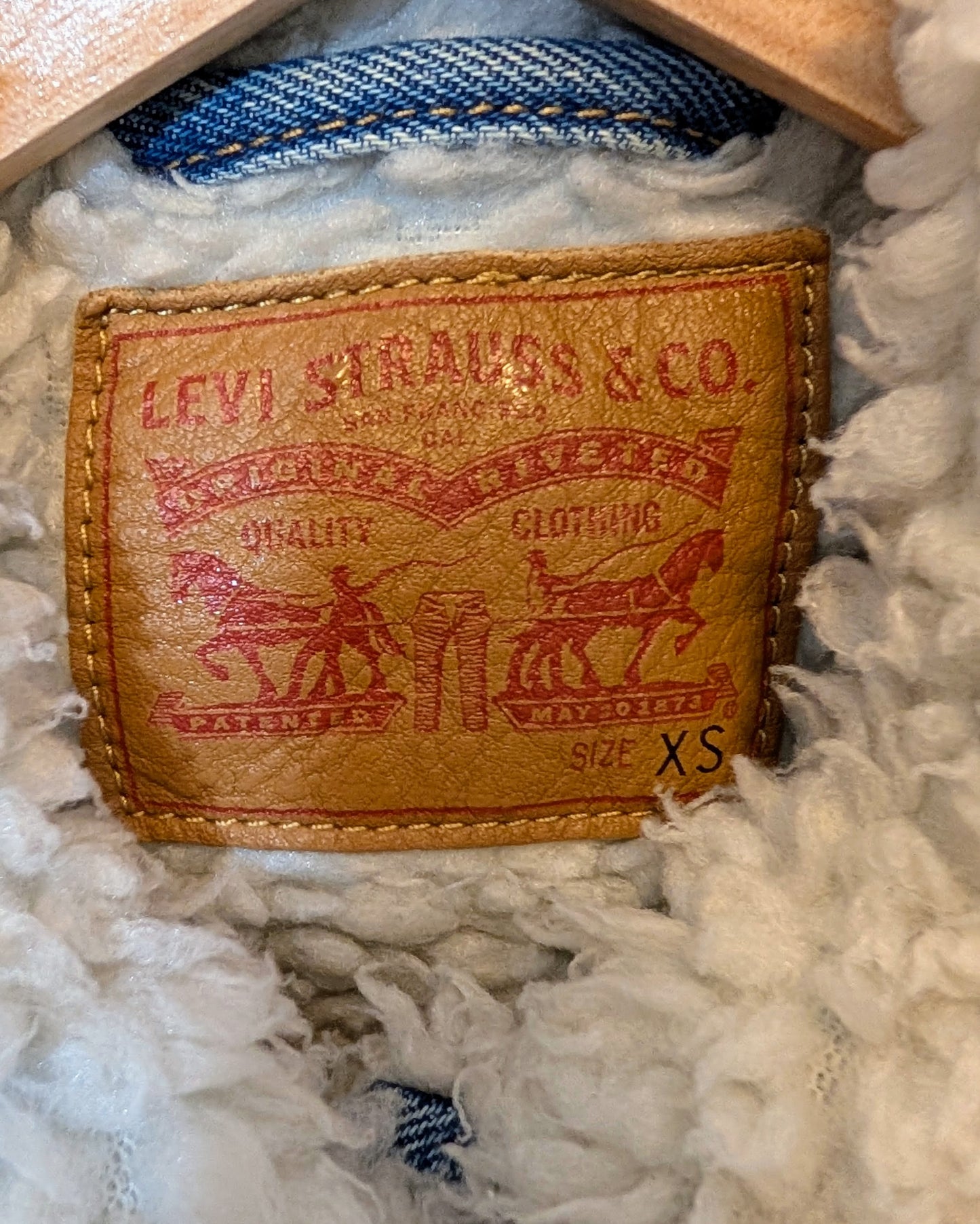 Levi's Sherpa Denim Jacket - Size XS - Grade A
