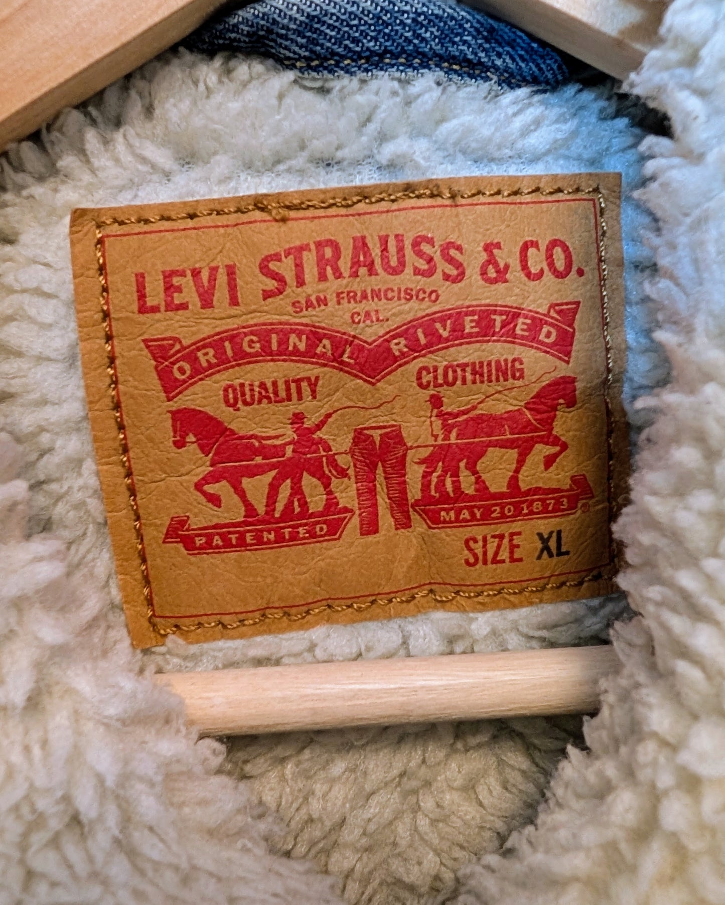 Levi's Sherpa Denim Jacket - Size XL - Grade A