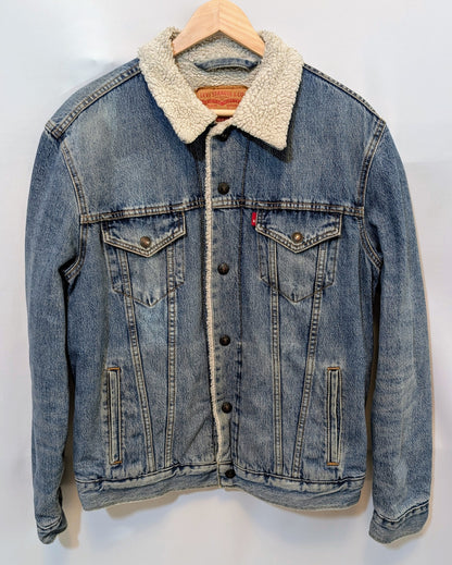 Levi's Sherpa Denim Jacket - Size M - Grade A