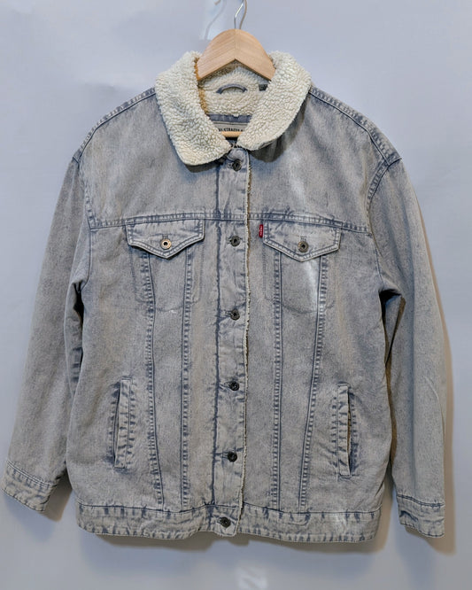 Levi's Sherpa Denim Jacket - Size L - Grade A