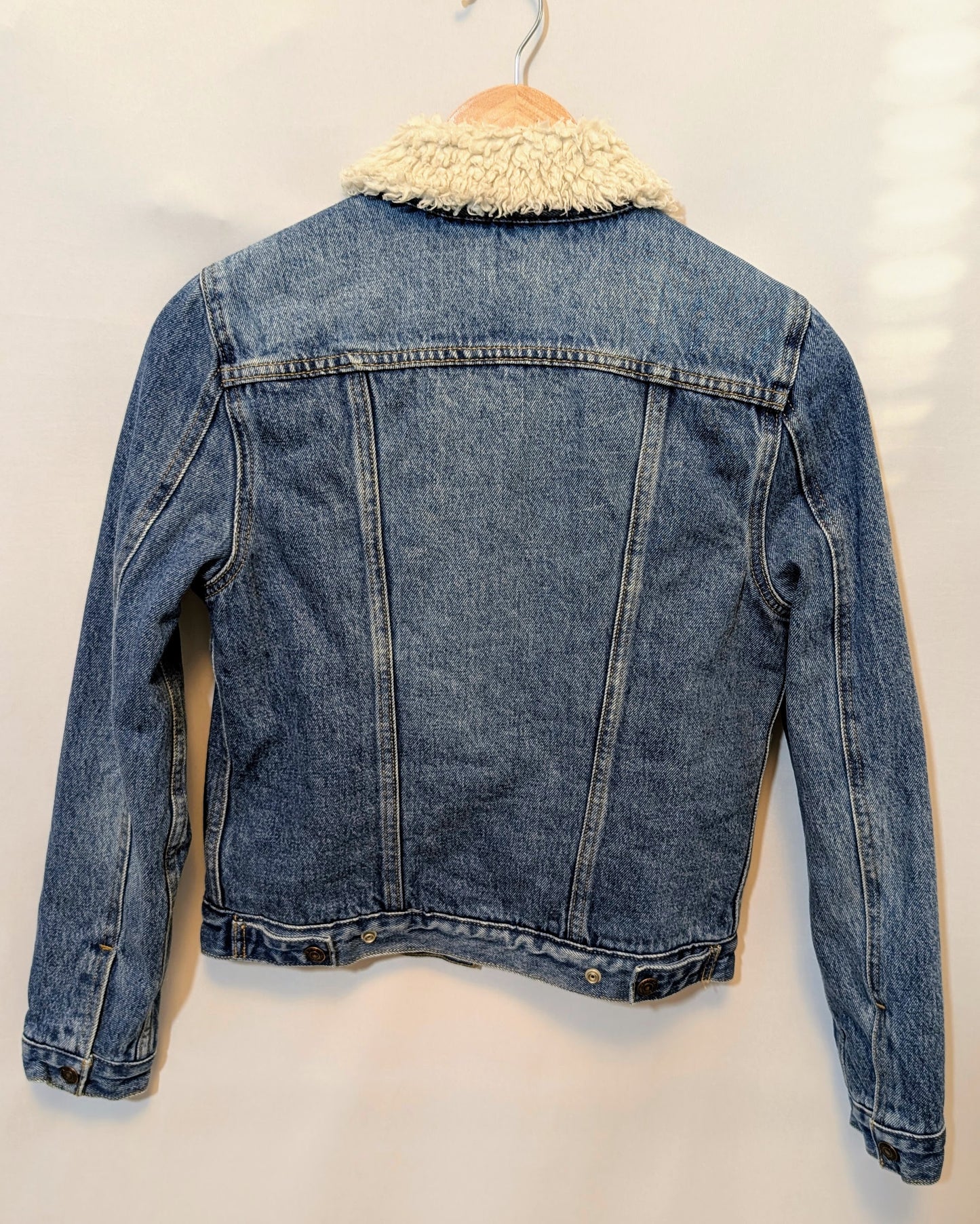 Levi's Sherpa Denim Jacket - Size XS - Grade A