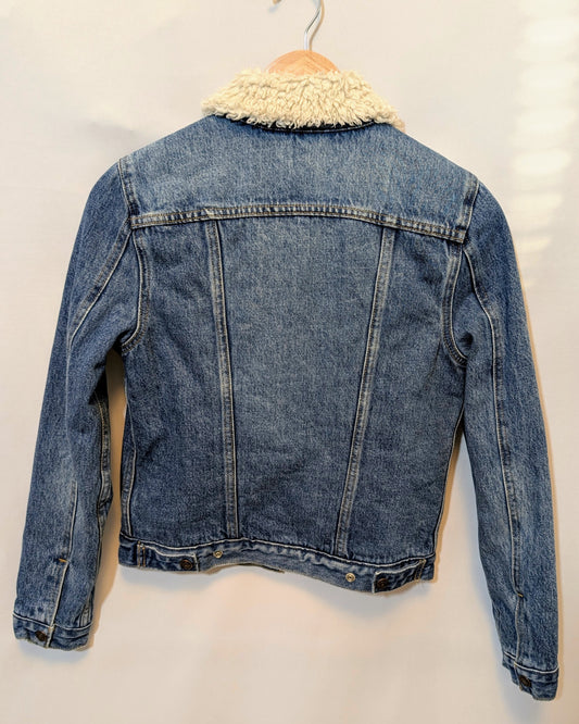 Levi's Sherpa Denim Jacket - Size XS - Grade A