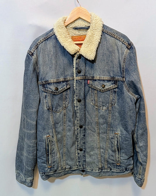 Levi's Sherpa Denim Jacket - Size XL - Grade A