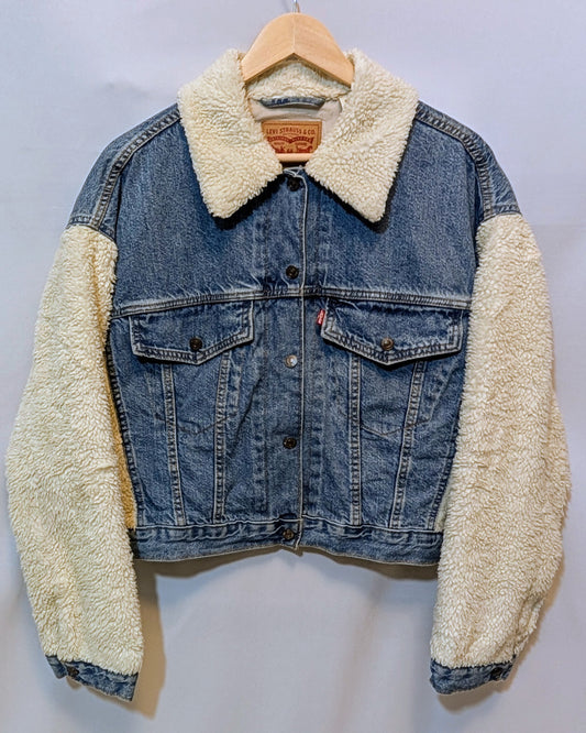 Levi's Sherpa Denim Jacket - Size M - Grade A