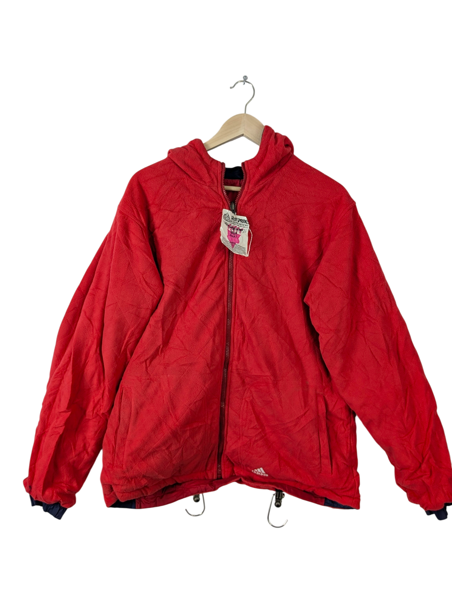 Vintage Adidas Reversible Hooded Jacket – Size L