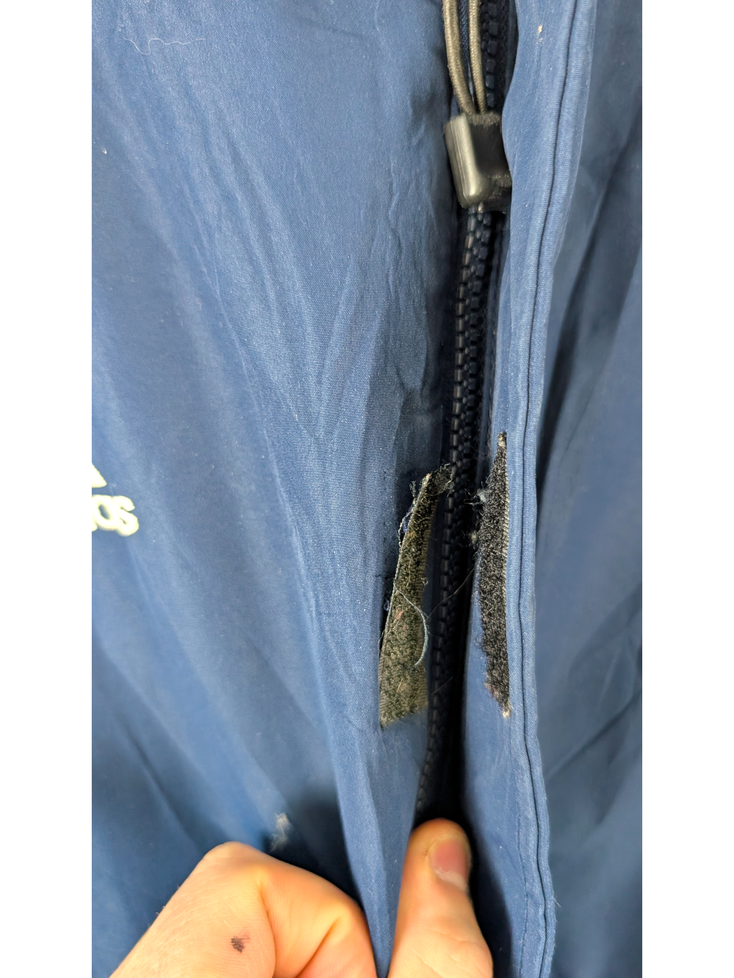 Adidas Hooded Fleece-Lined Jacket – Size S